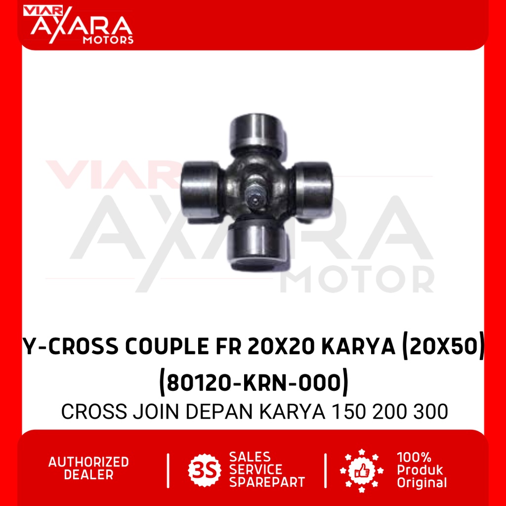 Y-Cross Couple FR 20x20 Karya (20x50) / Cross Joint Depan Sparepart Viar Karya 150 200 300 CC (80120