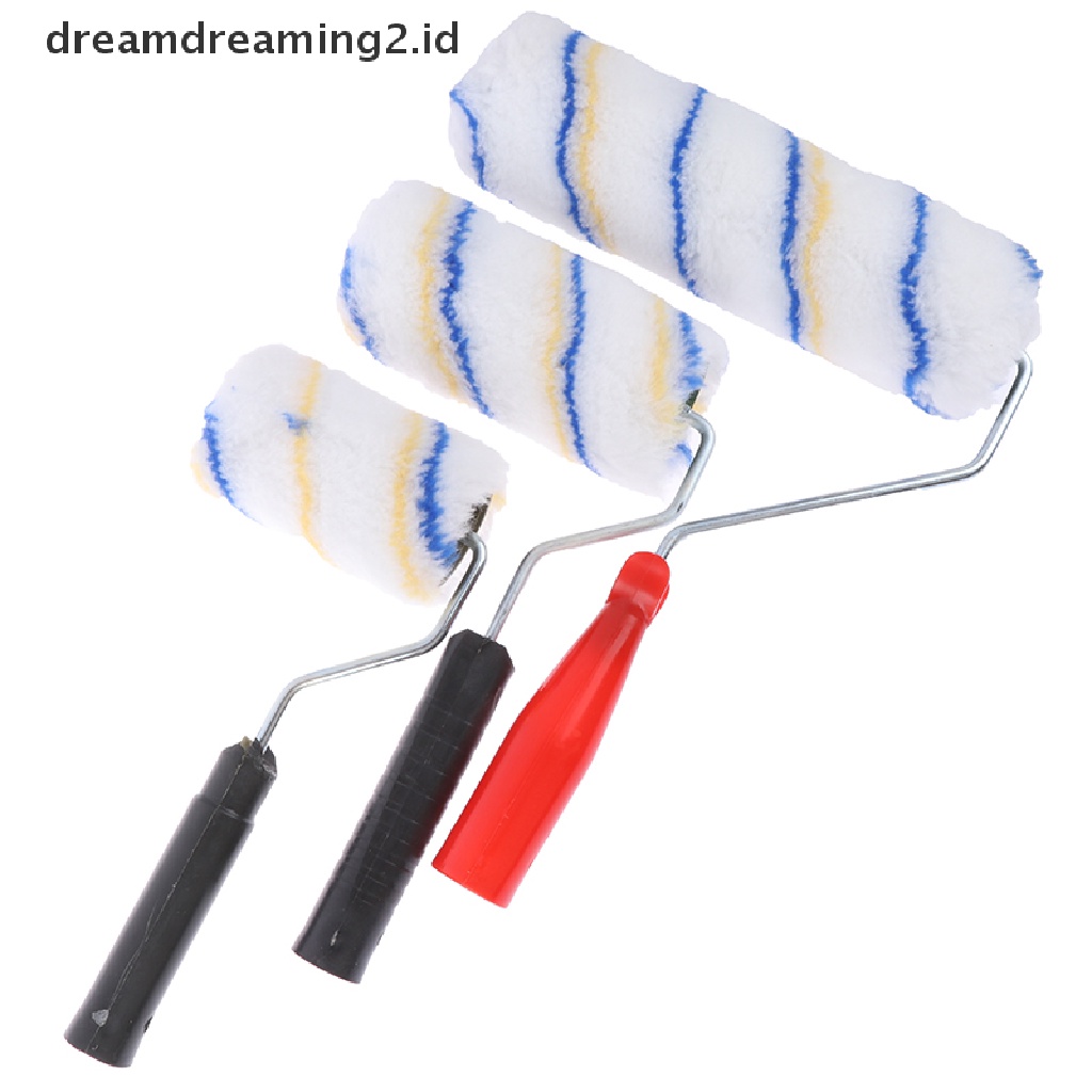 (dream) Kuas Rol 4 &quot;6&quot; 9 &quot;Cat Rol Gagang Panjang Pendek Brush Dinding Kamar Pager.