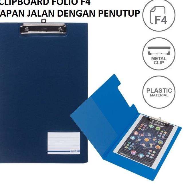 

Super Promo Bantex Clipboard Papan Jalan Model Cover Penutup Size Folio