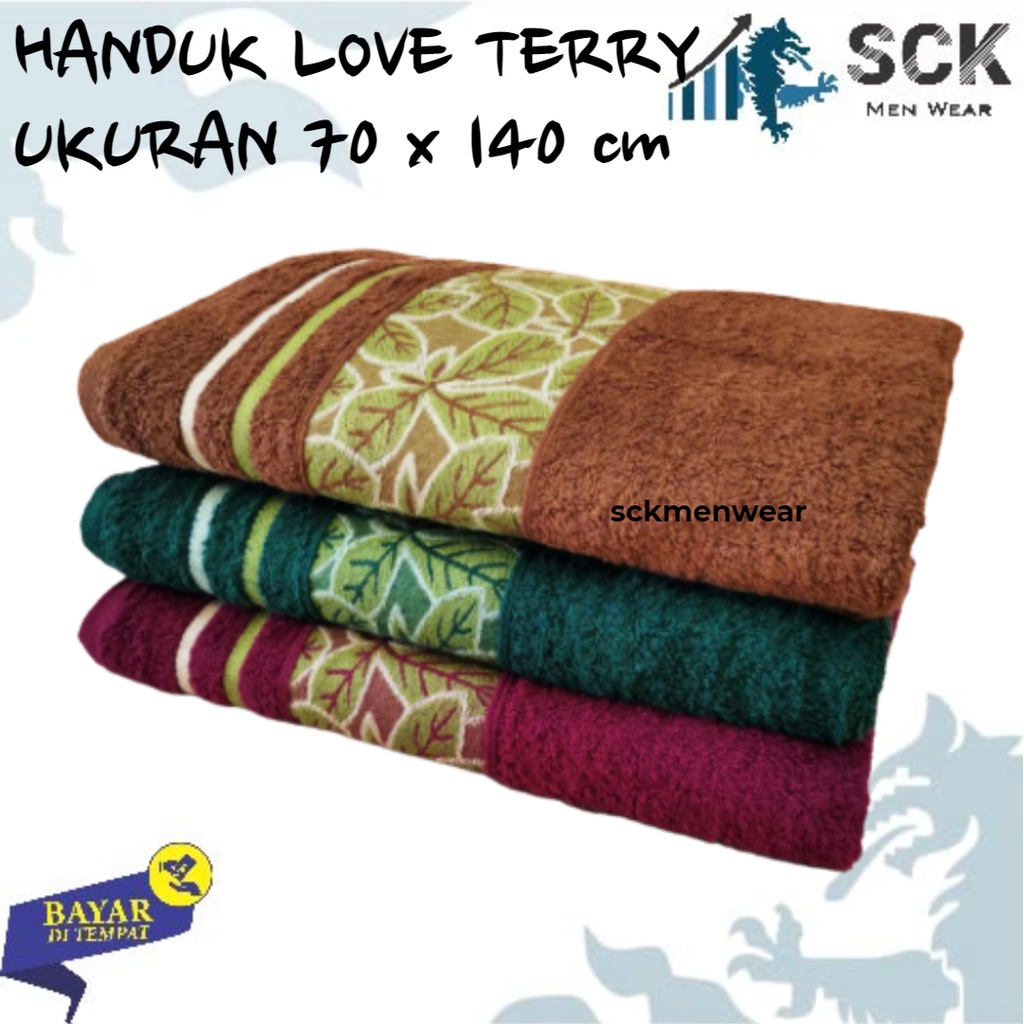 Handuk LOVELY TERRY MURAH 140x70cm Dewasa Halus Jumbo / Perlengkapan Mandi Pria Wanita - sckmenwear GROSIR