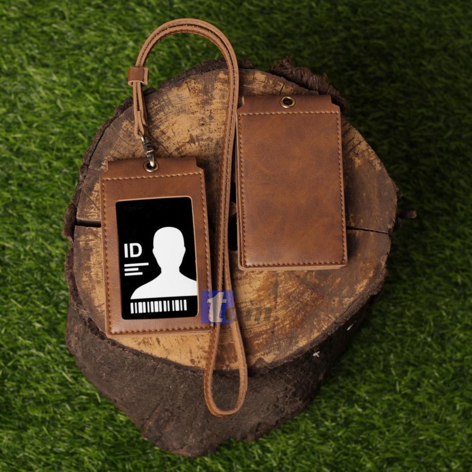 

12.12 Product HOT FRONT Name Tag Kulit / ID Card Holder Kulit / Id Card / Gantungan ID Card Souvenir Kantor Murah 