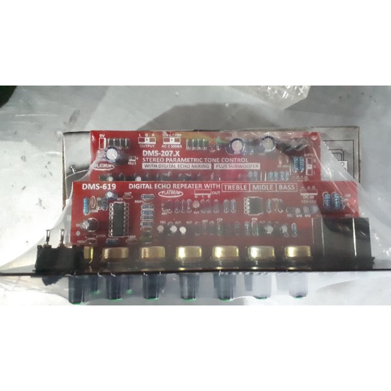 KIT TONE CONTROL STEREO ECHO MIXING PARAMETRIC DMS207 DMS-207 PANEL MP3