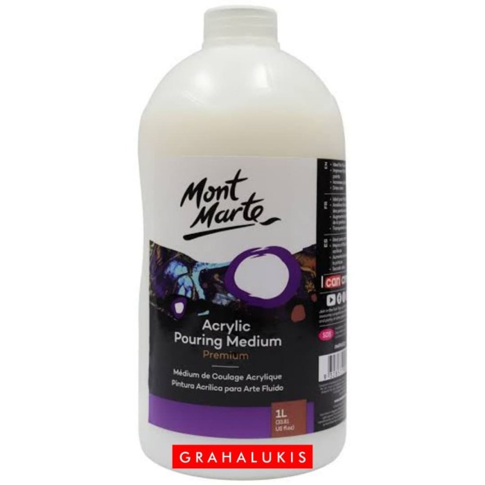 

Mont Marte Premium Acrylic Pouring Medium 1 L