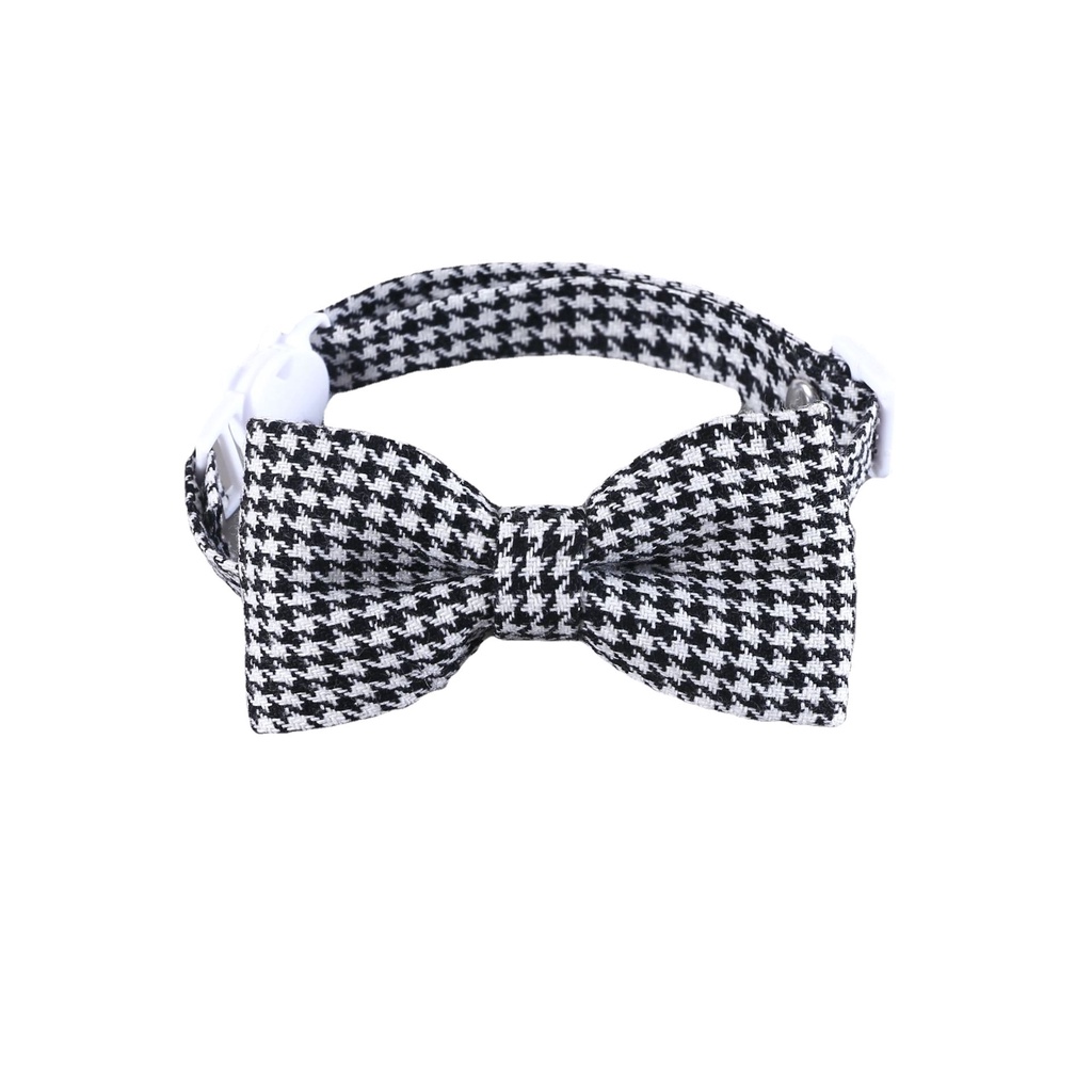 Dasi Kupu-Kupu Peliharaan Kerah Kucing Anjing Gaya Inggris gentleman houndstooth plaid bow tie anti-Sedak Kerah Yang Dapat Disesuaikan Aksesoris Pernikahan Hewan Peliharaan