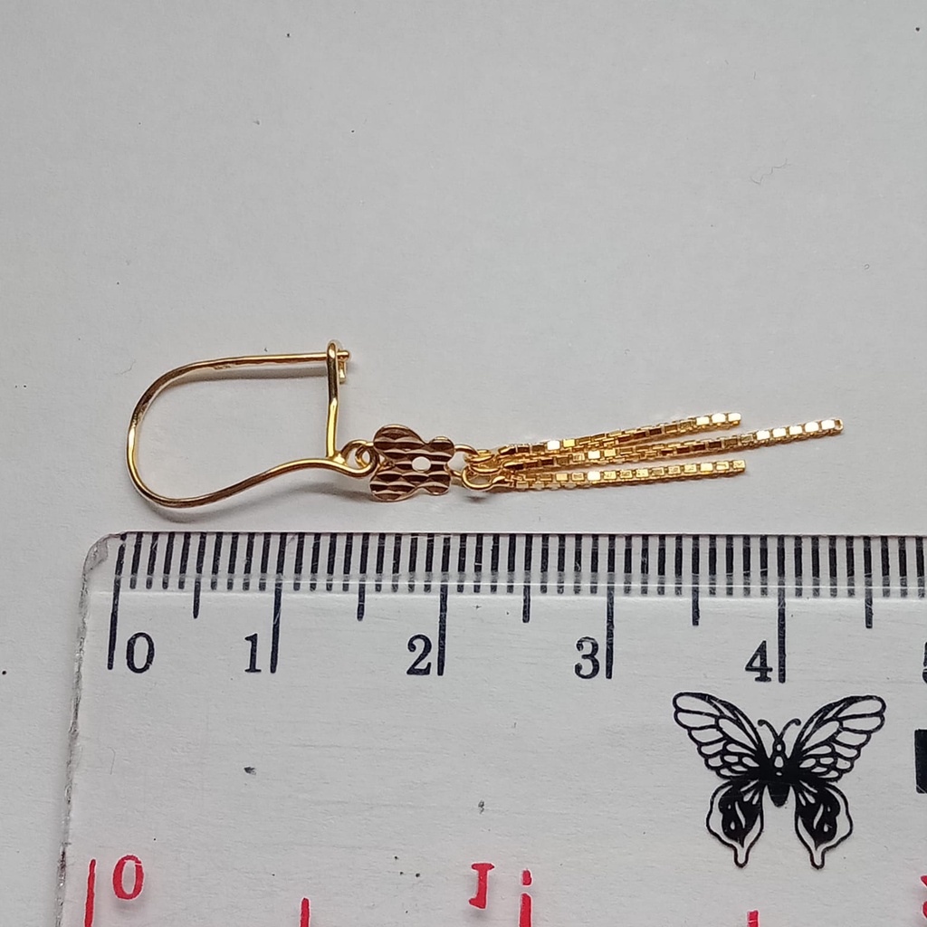 Anting emas 17k - 1.35 gr kadar 750 - 4221