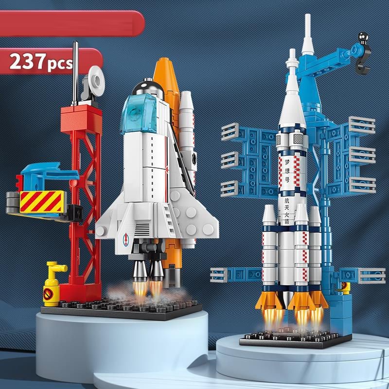 Mainan Anak SPACE SHUTTLE Balok Susun Luar Angkasa Balok Roket Brick