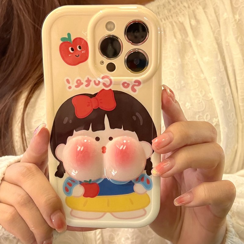 Pinch Swelling Snow White &amp; Sailor Moon Soft Case HP iP iPhone 14 Plus 11 12 13 Pro Max New Casing Apple