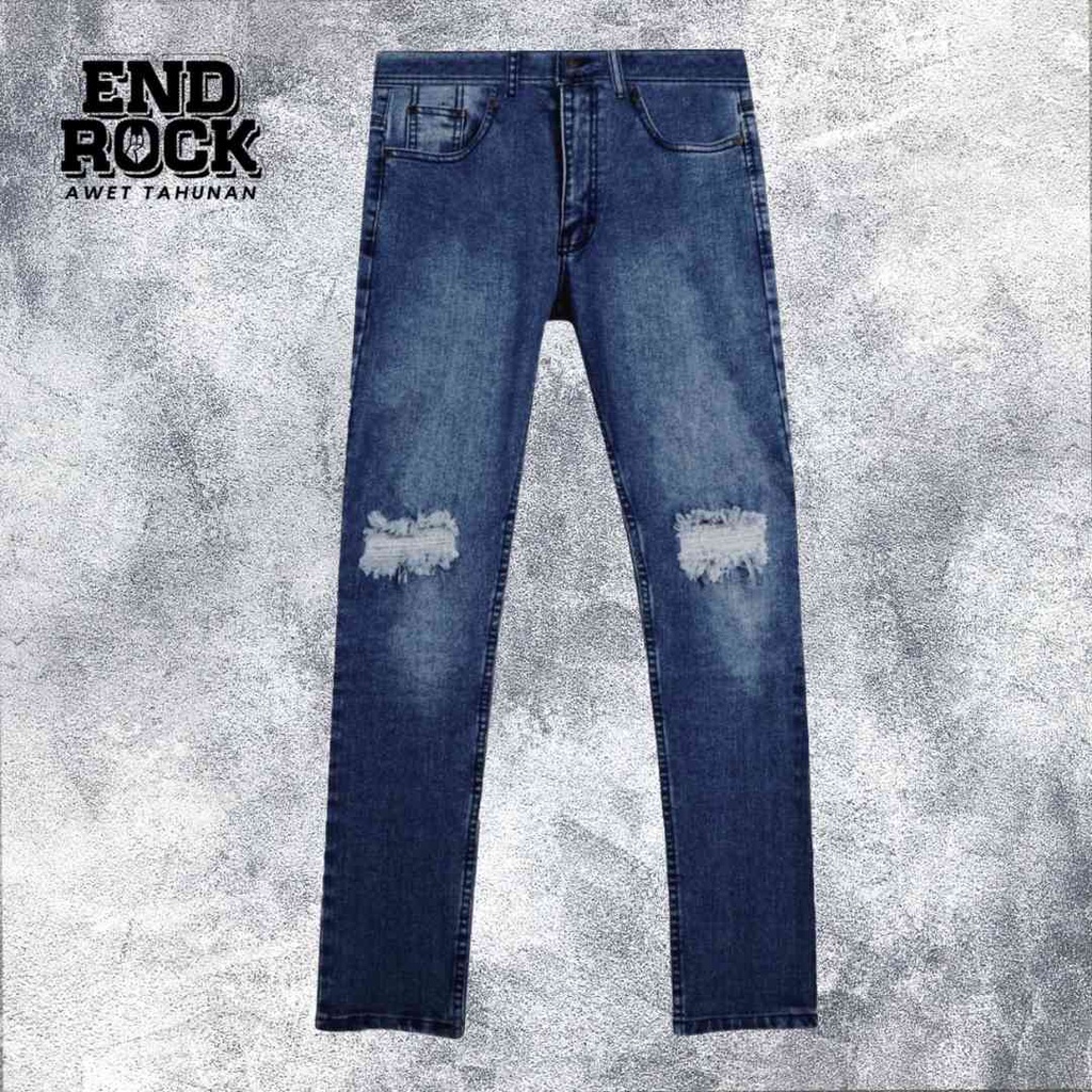 Ripped jeans distro basic 126 | Celana jeans sobek pria skinny distro