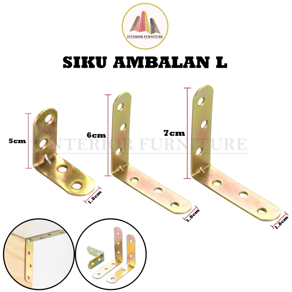 SIKU RAK VERSENG L (Besi) Penyangga Kayu