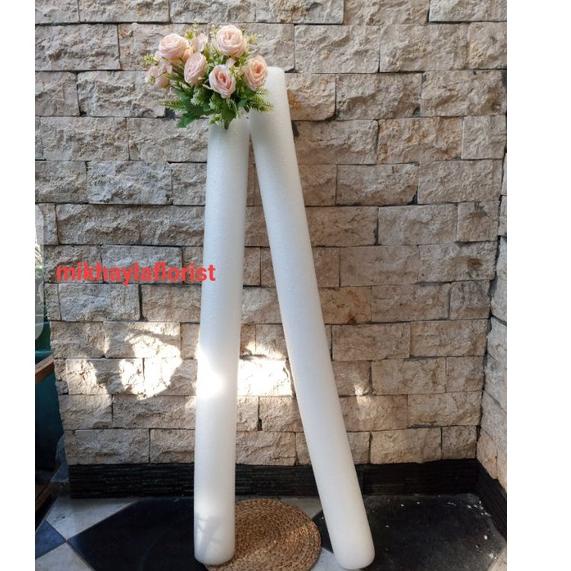 (COD )NEW_PRODUCT Gabus elastis bulat panjang 1 meter // busa bunga // dekorasi pelaminan //backdrop