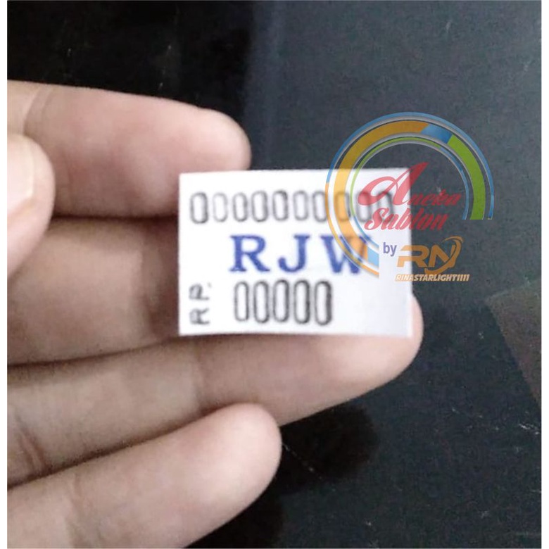 

Stiker Label Harga + Sablon Nama Toko