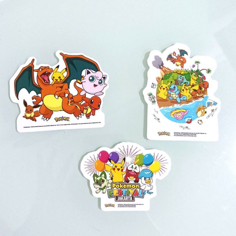 

Set sticker stiker pokemon festival