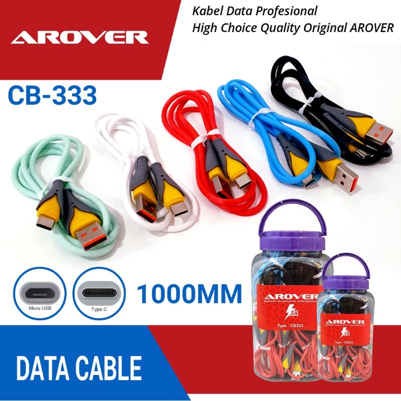 Kabel Data【AROVER】[GROSIR/COD] Kabel Data TOPLES Macaron Isi 25 Pcs Micro Usb / Type C - GARANSI