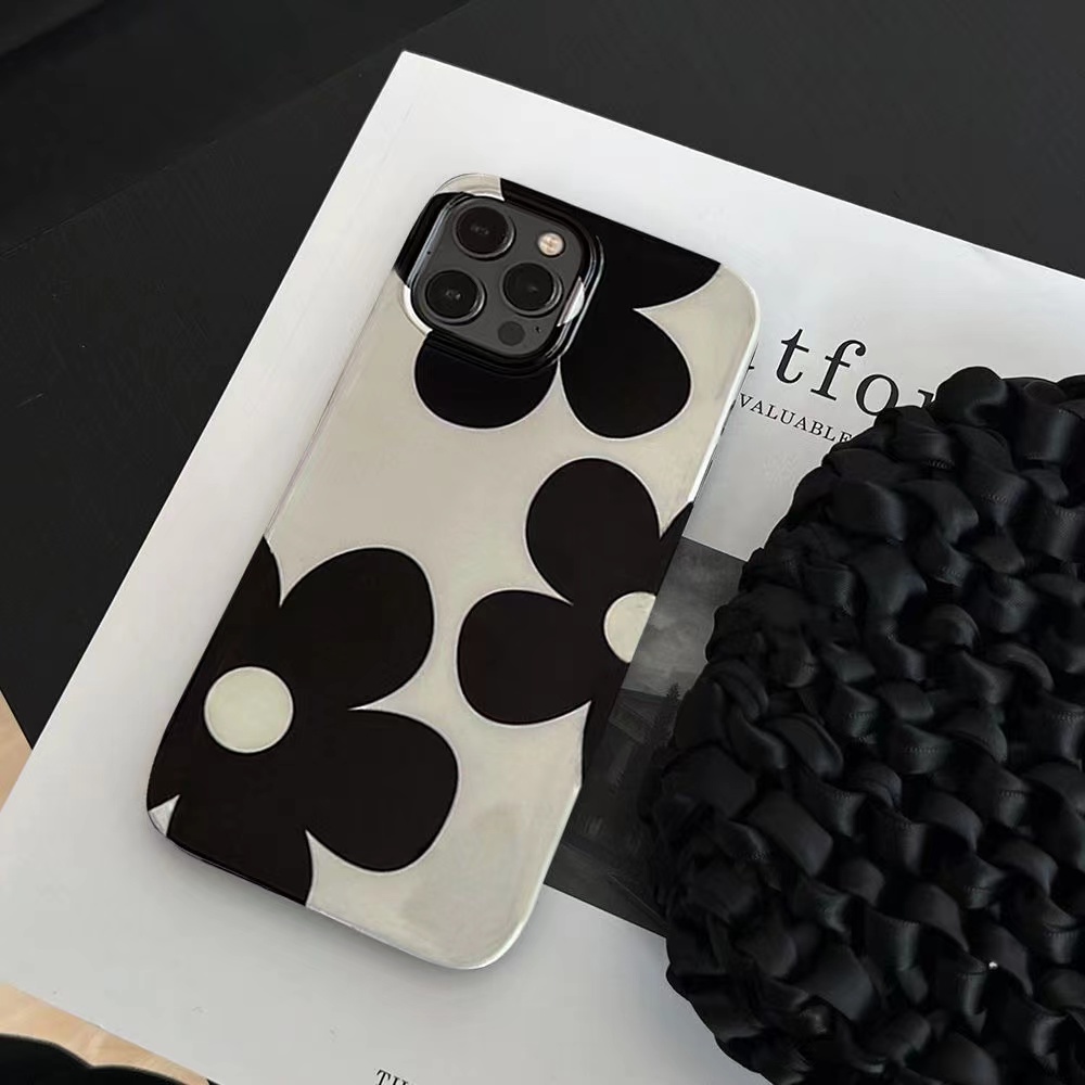 IPHONE Ins Pola Bunga Cocok Untuk Iphone14 14pro 14plus 13 13mini 13pro 13prm iPhone12 7Plus 8Plus Xr XS 13 12mini Pro Max Empat Sudut Casing Ponsel Tahan Guncangan