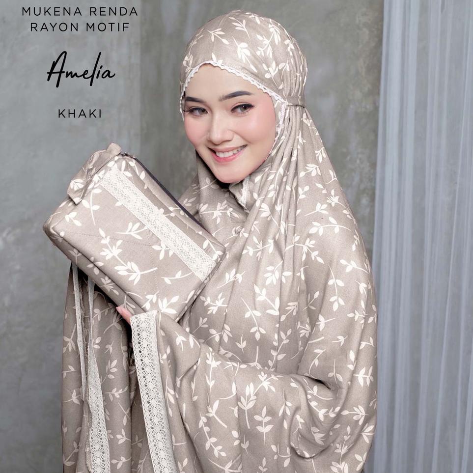 Viral MUKENA BALI TASIK - MUKENA RENDA RAYON DEWASA MOTIF AMELIA