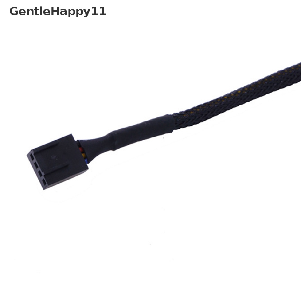 Gentlehappy 2.7ft 80cm Tembaga 4Pin/3Pin PWM Casing Komputer Kipas Ekstensi Kabel Listrik id