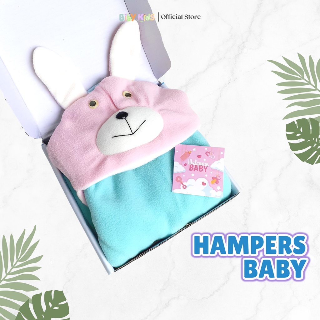 Hampers Bayi Cewek Cowok Baby Gift Box Set Kado Selimut Karakter Bayi Murah Baby Baru Lahir Paket Hadiah Perlengkapan Tidur Bayi