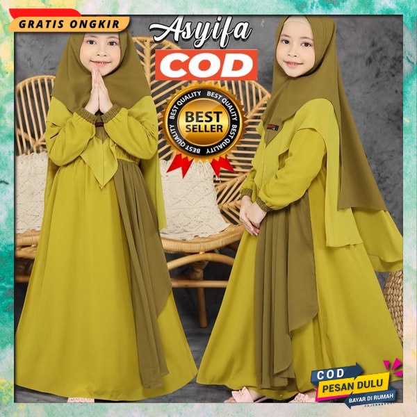Gsmis Dres Ansk Tanggung Gsmis Kids Terbaru 2023 Pakaian Muslim Ansk Mewah Gsmis Ank Kekinian Bju Ki