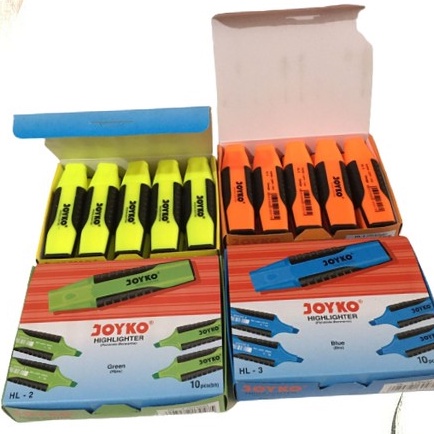 

Stabilo Highlighter JOYKO HL 1 ~ 5 Penanda Warna Warni Pastel Lengkap Grosir Soft Colour Murah Boss