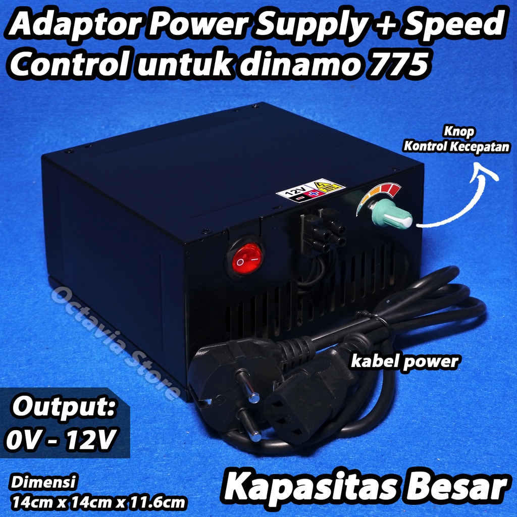 Adaptor Power Supply untuk Dinamo RS-775 RS-795 RS-895 RS-380 RS-445 RS-450 RS-550 dan sejenis nya