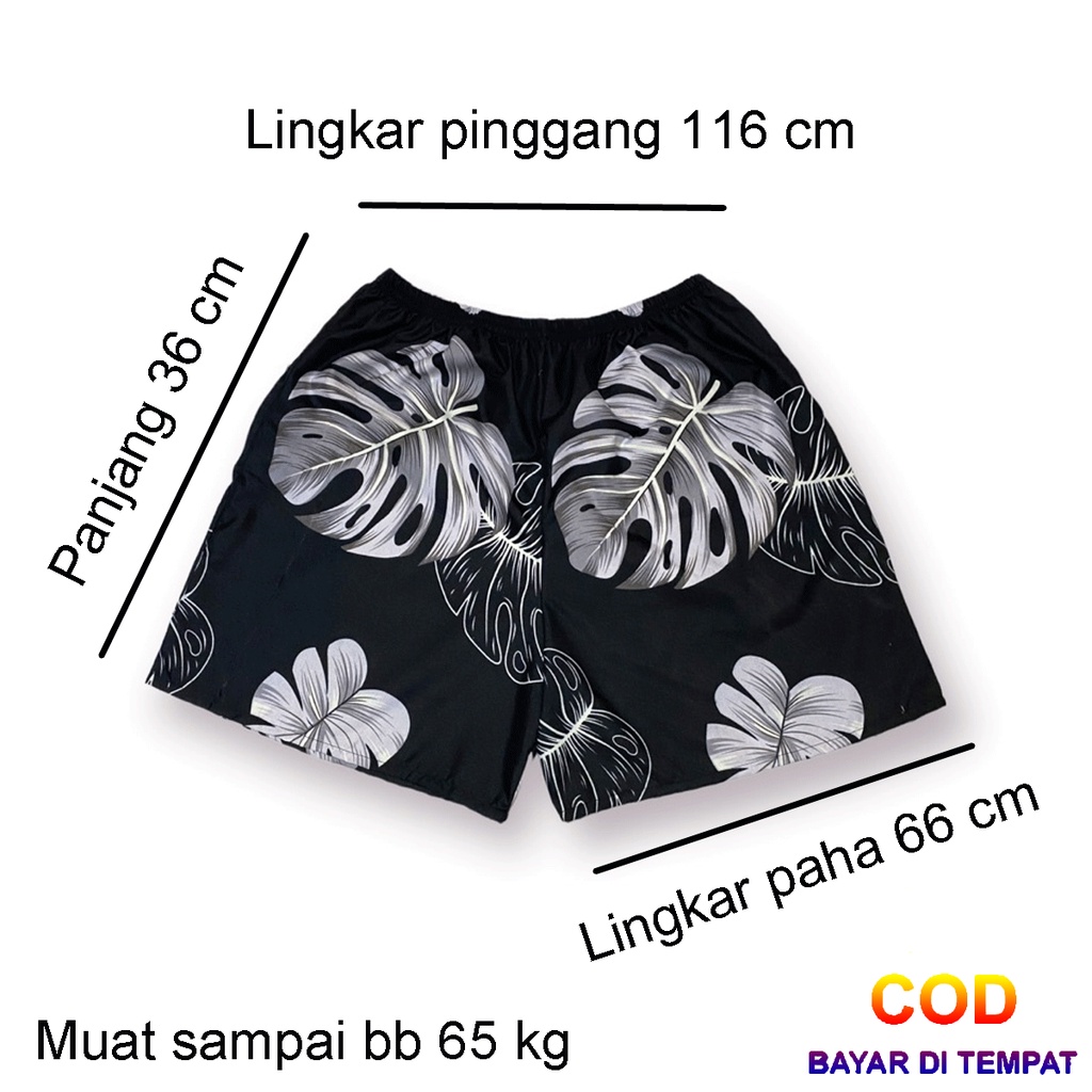 ✅COD Celana Boxer Kolor Pendek Pria Wanita Cowok Cewek Distro