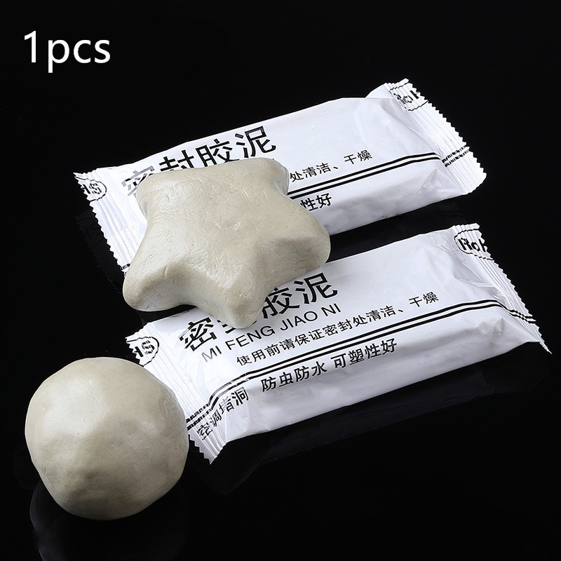 SEMEN TAMBAL LUBANG DEMPUL DINDING KACA Mud Sealer Cement Hole Sealing Repair Kitchen Bathroom Pipe Sewer AC LEM KACA - Aquarium - Silicone Rubber Adhesive - Metal - Sealant 30g