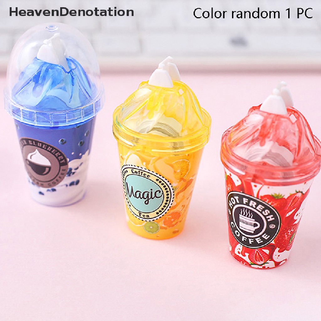 [HeavenDenotation] Pita Koreksi Es Krim Kawaii Strawberry Panjang 6m Untuk Hadiah Anak Perlengkapan Sekolah Bahan Alat Tulis Korea Novelty HDV