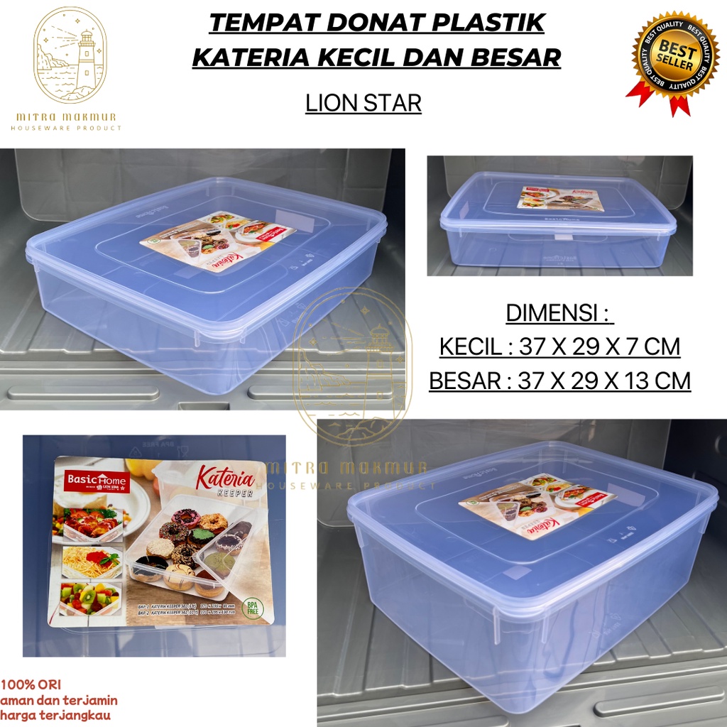 SALE!! TEMPAT DONAT MURAH / WADAH DONUT 3 - 11 LITER / DONATSU BASIC HOME KATERIA KEEPER