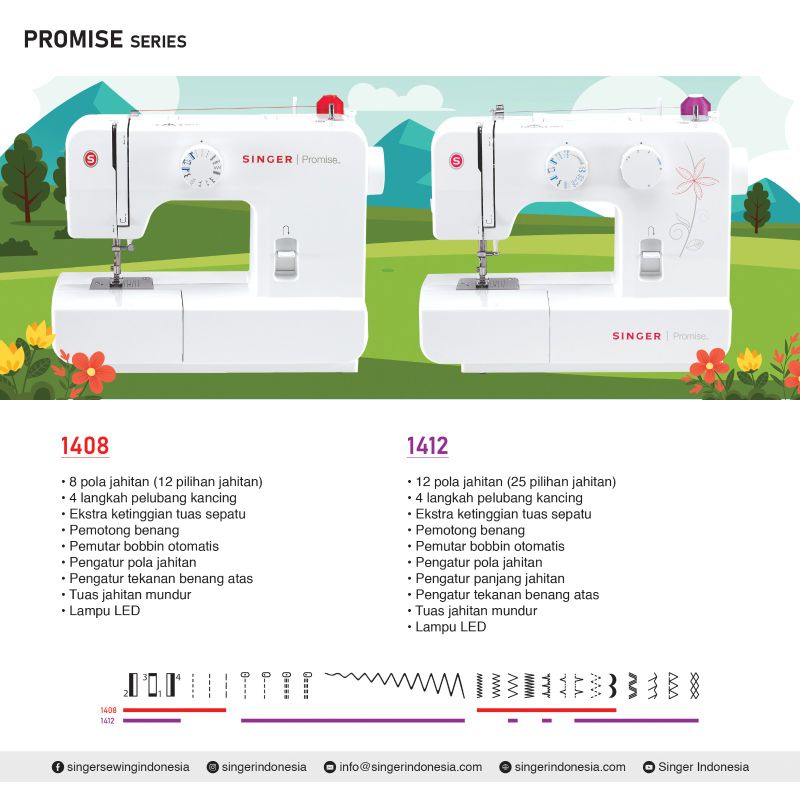 SINGER PROMISE Singer 1408 / Singer 1412 Portable Sewing Machine