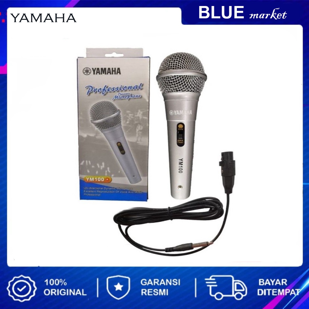 Microphone Yamaha M-100 MIC Kabel Murah Mikrofon Berkualitas