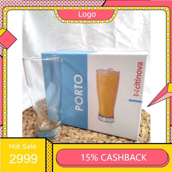 GELAS JUS PORTO/ GELAS BELING PORTO / GELAS KACA BENING / GELAS CAFE