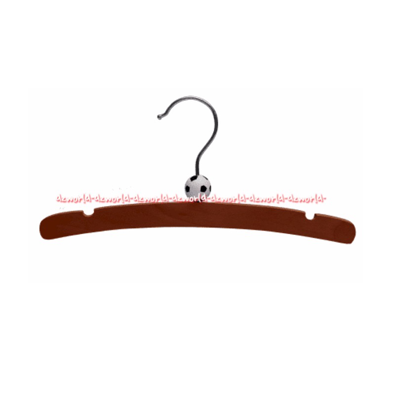 Stora Wood Ball Hanger Set 3pcs Gantungan Baju Pakaian Pengait Warna Coklat Hiasan Bola Hangers Kayu Besi Store Krisbow