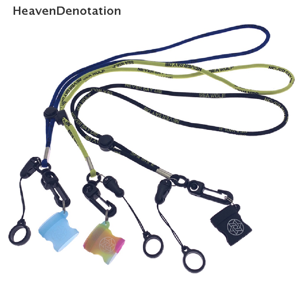 [HeavenDenotation] Cincin Silikon Portabel Lanyard Sling Non-Slip Cincin Gantung Anti-Drop Tali Band Dua-Kepala Olahraga Tali Leher HDV