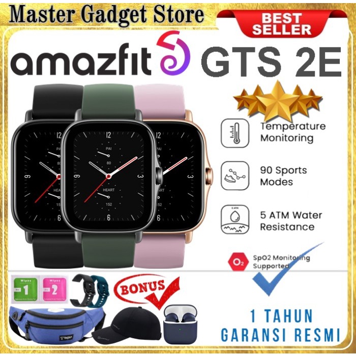 NEW AMAZFIT GTS 2E GTS 2 E GTS SMART WATCH SPORT JAM TANGAN DIGITAL - Moss green, FRE AG