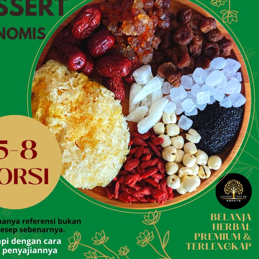 

✰ Premium Peach Gum Dessert Paket Ekonomis 4-6 Porsi Fresh Original ✵