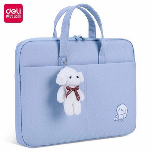 Tas Laptop 14 inch lapis dalam Busa Deli 63756 - Biru