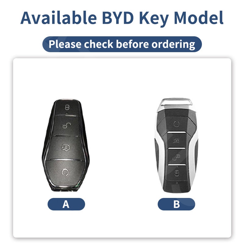 Byd Atto 3kas Kunci Mobil Kulit Zinc Alloy Bungkus Penuh Cover Pelindung Kunci Pintar Untuk Atto3 Yuan Plus