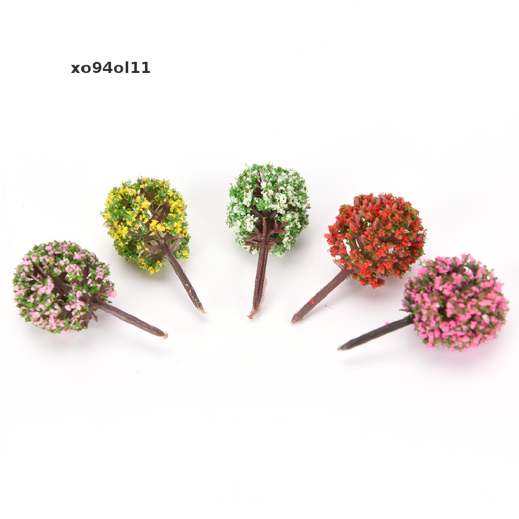Xo 1set Pohon pink Buatan willow Miniatur Peri Taman Dekorasi Rumah Rumah Mikro OL