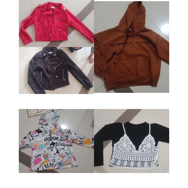 preloved jaket suede