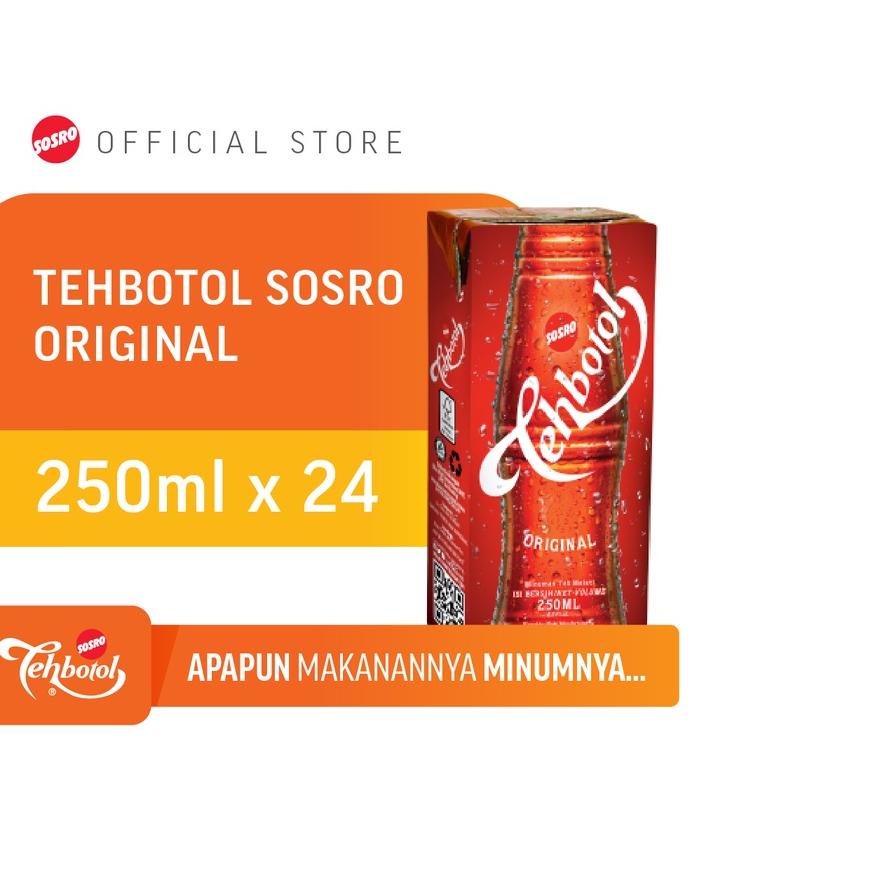 

❇ Tehbotol Sosro kotak 250 ml Original isi 24 Pcs ♔