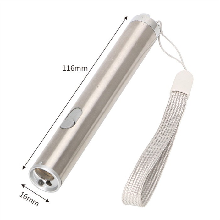 FMFIT Senter 3 in 1 Mini Multifunction LED Laser UV USB Rechargeable