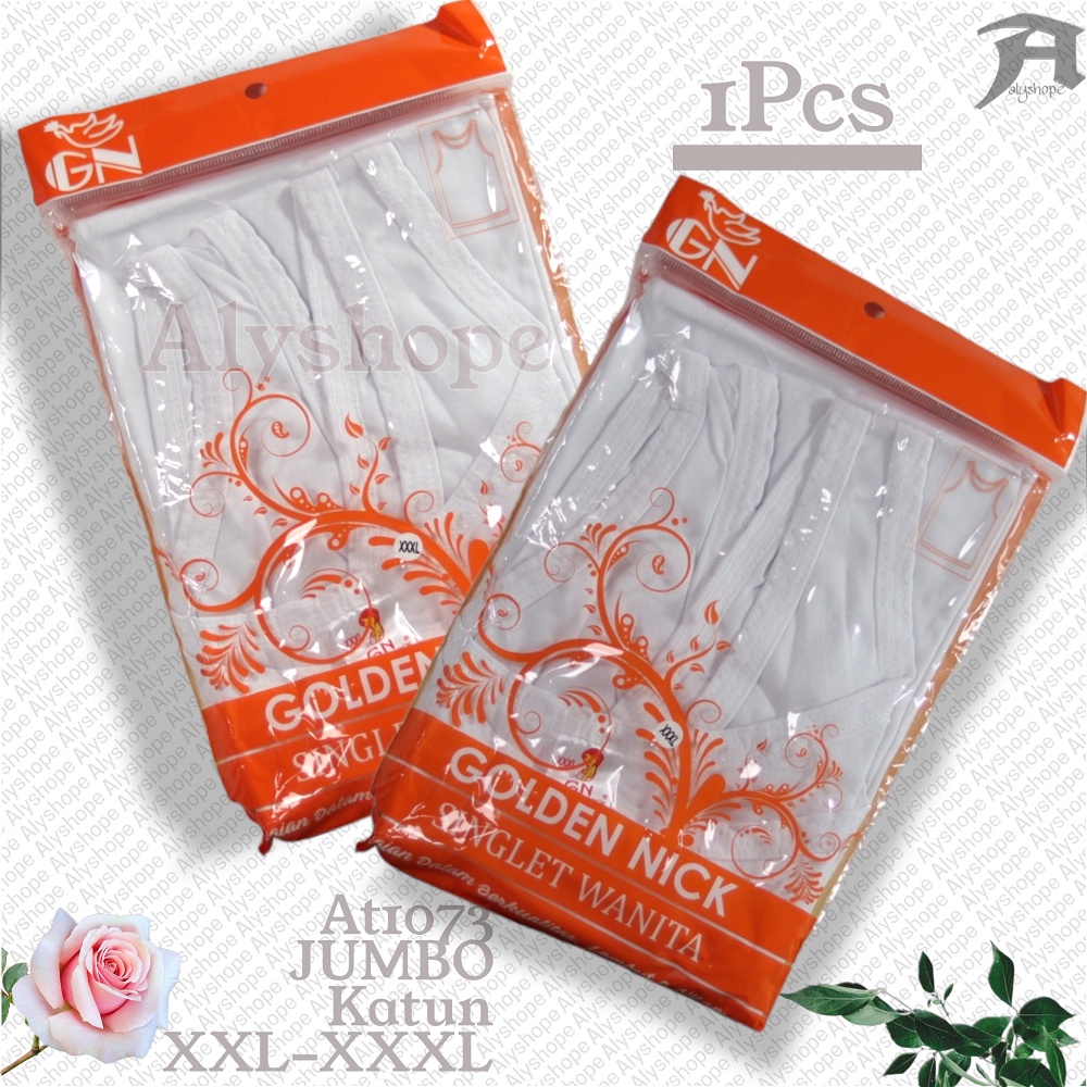 Golden nick AT1073 | kaos dalam wanita size Jumbo Bahan Katun Isi 1pcs