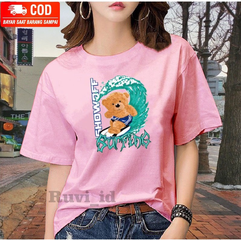 Ruvi_id-KAOS OVERSIZE / BELI 3 GRATIS HEADSET EXTRA BAS / KAOS BERUANG KEKINIAN / KAOS WANITA / KAOS PRIA / KAOS WANITA KOREAN STYLE / KAOS DISTRO / KAOS IMPORT / KAOS OBLONG / BLUS / T-SHIRT / ATASAN KEKINIAN / KAOS KATUN / KAOS MURAH