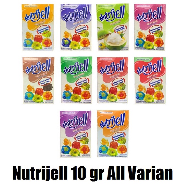 

Nutrijell Jelly Powder All Varian - Nutrijel Tepung Jeli Serbuk Instan Sachet