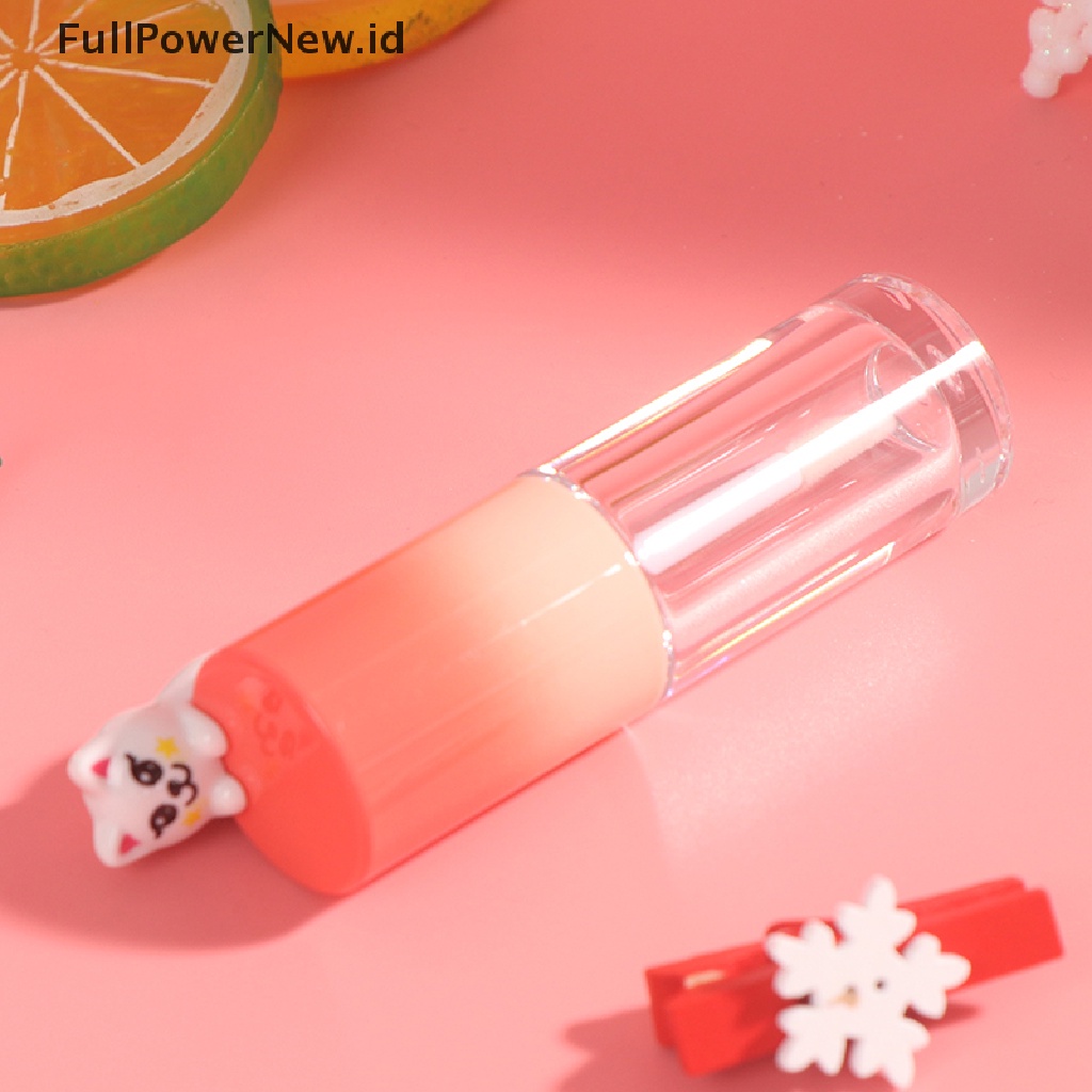 Power Tabung Lip Gloss Plastik DIY Wadah Lip Gloss Botol Kosong Wadah Kosmetik ID