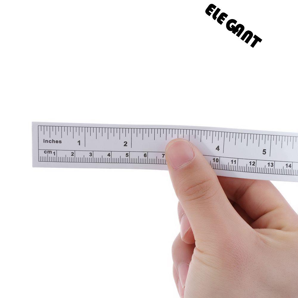 【 ELEGANT 】 Ruler Stickers New Silver Vinyl Sewing|Measure