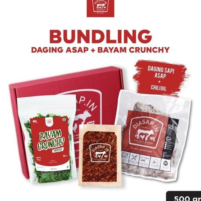 

SEI SAPI /DAGING SAPI ASAP + BAYAM CRUNCHY + SAMBAL CHILI OIL DIASAPIN H65464UJ