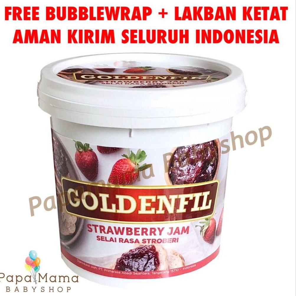 

☛ 100% dijamin kualitas Goldenfil Strawberry dan Goldenfil Blueberry Jam 1KG Fresh Real Fruit Segar Smoothies ALL RASA Cuci Gudang