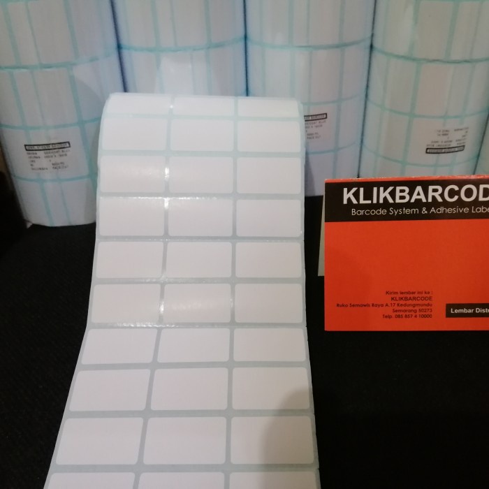 

MURAH LABEL PRINTER BARCODE 33X19MM - 33X19 MM - 3 LINE SEMICOATED ISI 6000 MURAH
