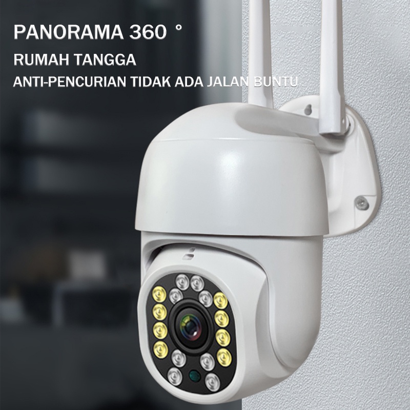 360 derajat full-color high-definition waterproof dan lightning-proof outdoor night vision wireless wifi remote monitor
